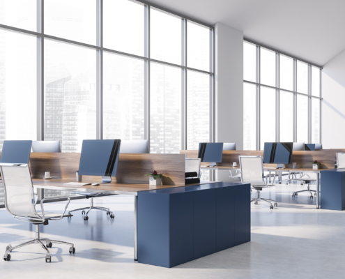 Clean and well-maintained commercial office building